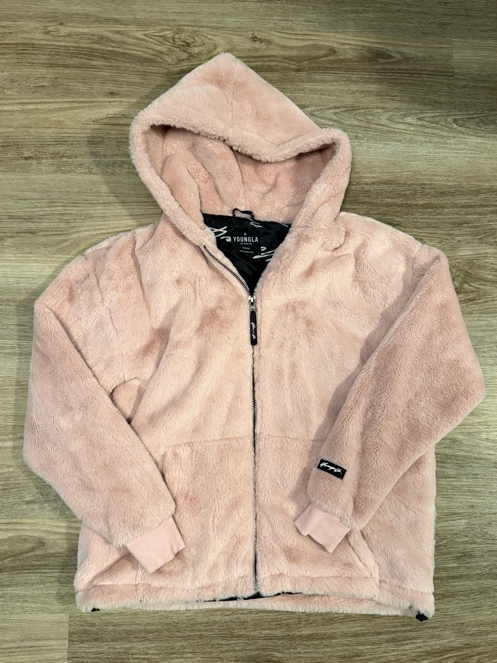 YoungLA Faux Fur Teddy Fleece Jacket